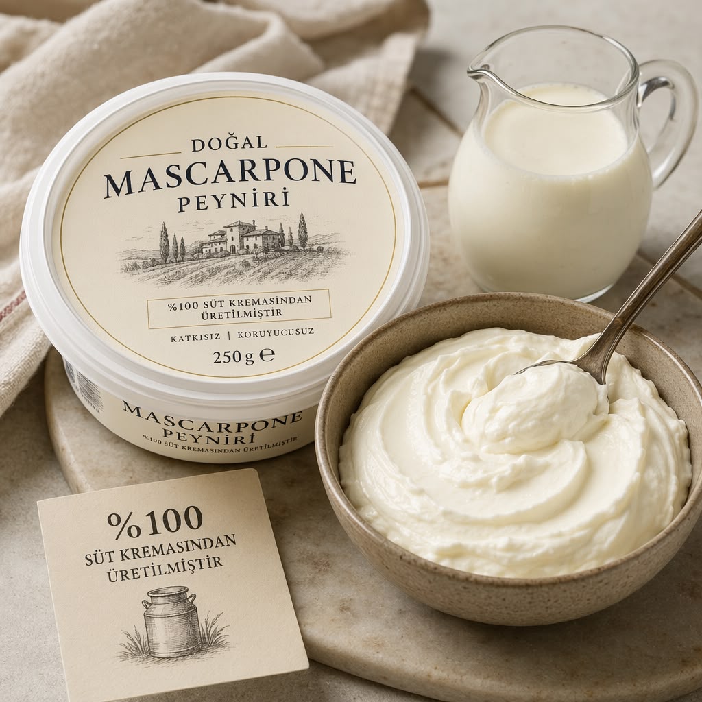 Kendi üretimimiz mascarpone